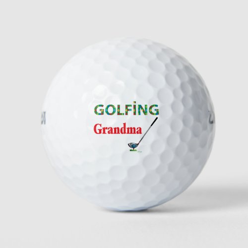 GOLF _ GOLFING GRANDMA Cool Golf Balls