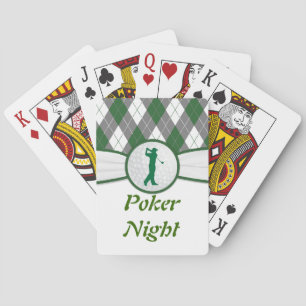 Golf Golfing poker night Red Black Cards