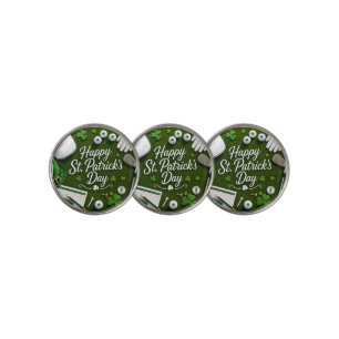 Golf Good Luck with shamrock St. Patrick's Day Ball Marker