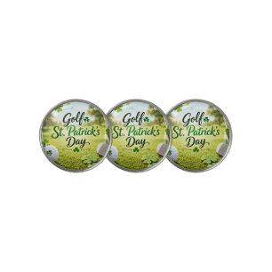 Golf Good Luck with shamrock St. Patrick's Day Ball Marker