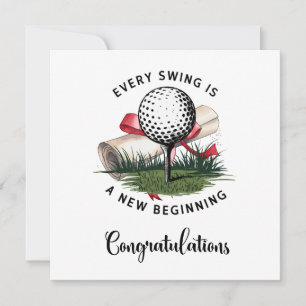 "Golf Graduation Card – Congratulations Graduate!"