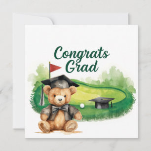 Golf Graduation Congratulations on Par for golfer  Card