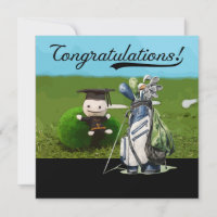 Golf Graduation Congratulations on Par for golfer
