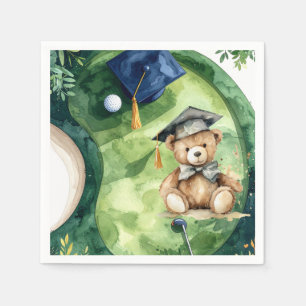 Golf Graduation Congratulations on putting green Napkins