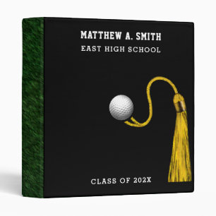 Golf Graduation Gift 3 Ring Binder