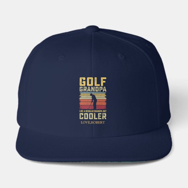 Golf Grandpa Like A Regular Grandpa But Cooler Visor (Front)