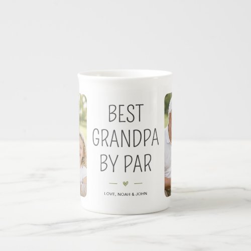 Golf Grandpa Photo Gift | Father's Day Birthday  Bone China Mug