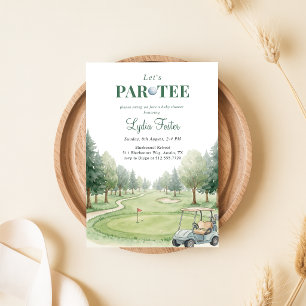 Golf Green Boy Baby Shower Par-Tee Invitation