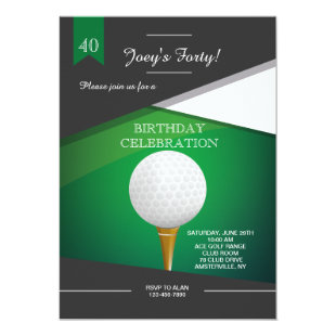 Golf Green Invitation