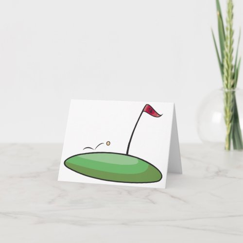 Golf Green Note Cards
