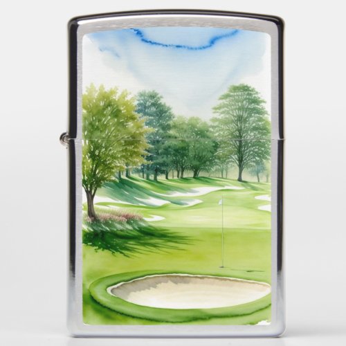 Golf Greenery  Zippo Lighter