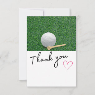 GOLF Greens Gratitude: Fairway Thank You Card
