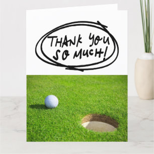 GOLF Greens Gratitude: Fairway Thank You Card