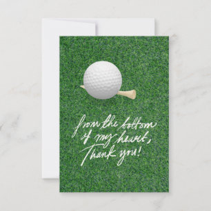 GOLF Greens Gratitude: Fairway Thank You Card