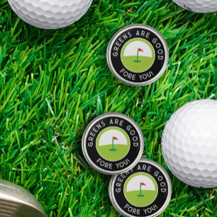 Golf Greens Humor Funny Saying Modern Ball Marker