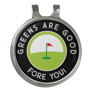 Golf Greens Humor Funny Saying Modern Hat Clip
