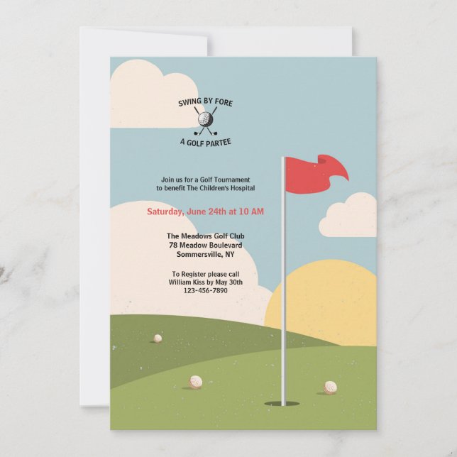 Golf Greens Invitation (Front)