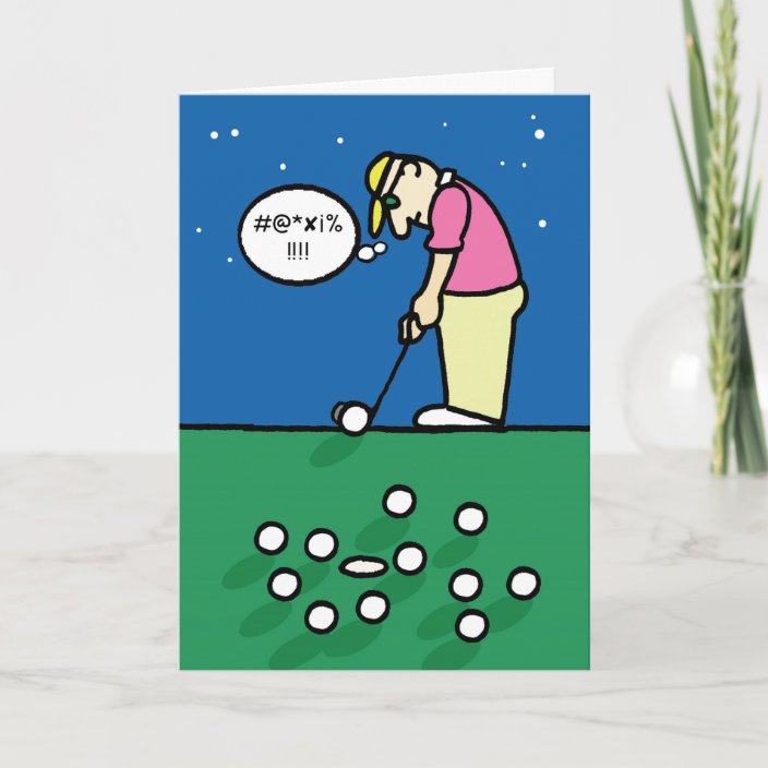 Golf greeting card | Zazzle.com