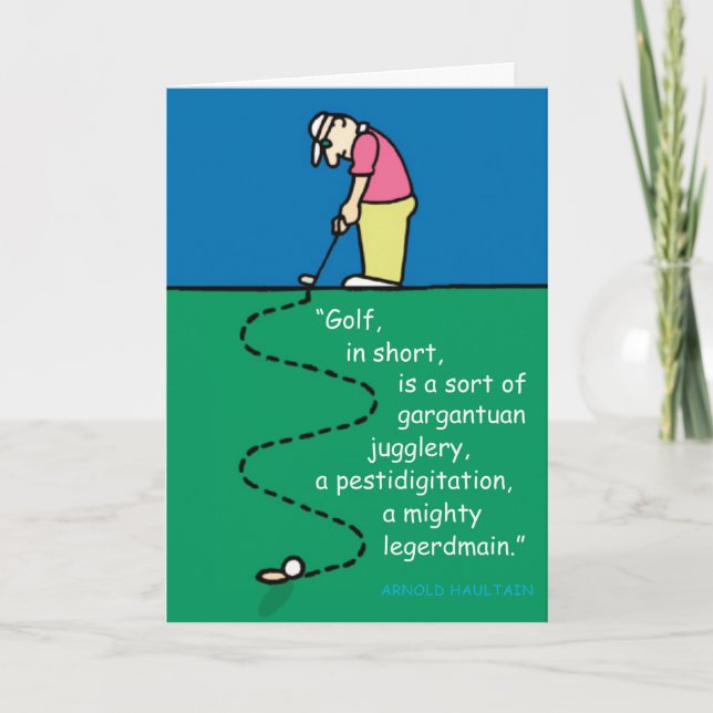 Golf Greetings 201809 Card (Front)
