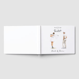 Golf guest book for golfers Wedding Party