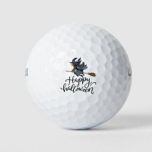 Golf Halloween with ghost spooky scary witch Golf Balls