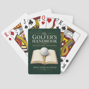 Golf Hand Book Funny gift for golfer Poker Cards