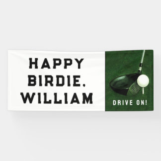 Golf Happy Birthday Banner
