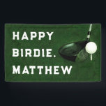 Golf Happy Birthday Banner<br><div class="desc">Personalized golf birthday banner for your favorite golfer. Edit text to add name or otherwise customize.</div>