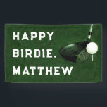 Golf Happy Birthday Banner<br><div class="desc">Personalized golf birthday banner for your favorite golfer. Edit text to add name or otherwise customize.</div>