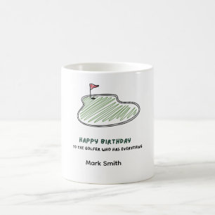 Golf Happy Birthday to Golfer who have everything Coffee Mug
