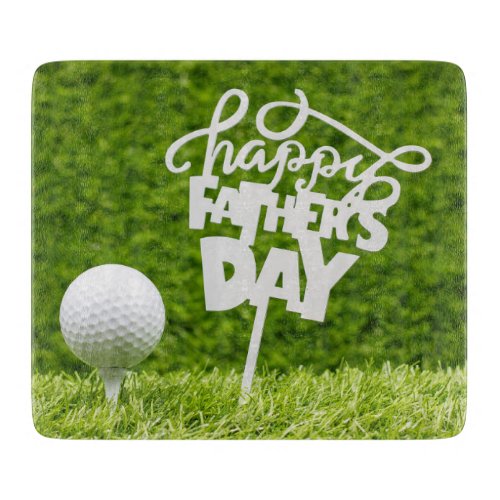 Golf Happy Father Day golf golf Dad Cutting Board