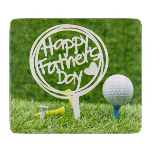 Golf Happy Father Day golf golf Dad Cutting Board