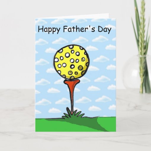 golf, Happy Father's Day Card | Zazzle