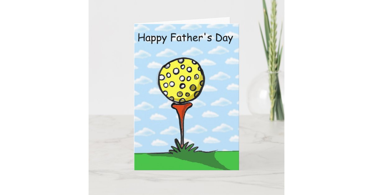 golf, Happy Father's Day Card | Zazzle