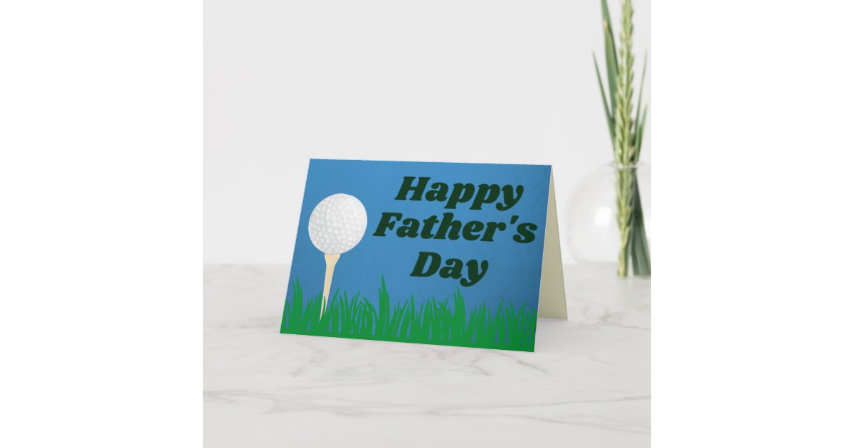 Golf Happy Father's Day Card | Zazzle