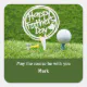 Golf happy Father's Day for golf dad Square Sticker | Zazzle