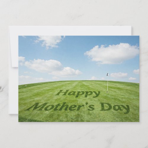 Golf Happy Mother's Day on golf course