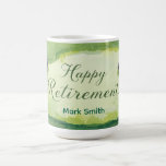 Golf Happy Retirement golf themed for golfer Coffee Mug<br><div class="desc">Celebrate a golfer’s milestone with every sip! This golf-themed latte mug features watercolor golf themed on putting greens, making it the perfect gift for a retiring golfer. Ideal for enjoying morning coffee, tea, or hot cocoa while reminiscing about all those memorable rounds on the course. For whom: Retiring golfers, golf...</div>