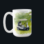 Golf Happy Retirement golf themed for golfer Coffee Mug<br><div class="desc">Celebrate a golfer’s milestone with every sip! This golf-themed mug features watercolor golf elements like golf themed on putting greens, making it the perfect gift for a retiring golfer. Ideal for enjoying morning coffee, tea, or hot cocoa while reminiscing about all those memorable rounds on the course. For whom: Retiring...</div>