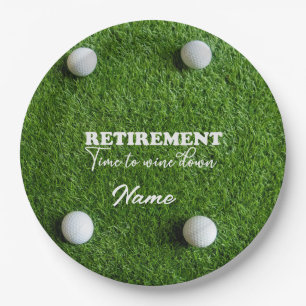 Golf Happy Retirement Queen has retired Paper Plat Plates