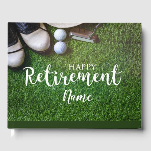 Golf happy retirement to golfer with golf ball 