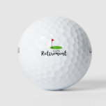 Golf Happy Retirement With Golf Flag Golf Balls at Zazzle