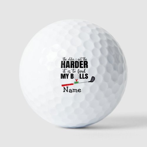 Golf Hard to find my ball for elder golfer funny 