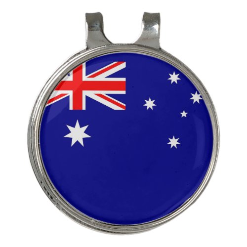 Golf Hat clip and Ball Marker Australia Flag