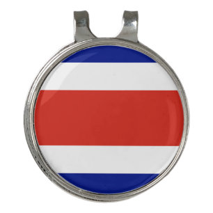Golf Hat clip and Ball Marker Costa Rica Flag