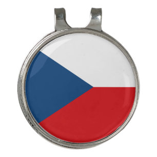 Golf Hat clip and Ball Marker Czechia Flag