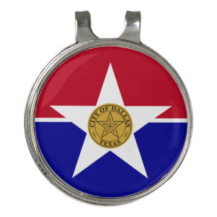 Golf Hat clip and Ball Marker Dallas flag