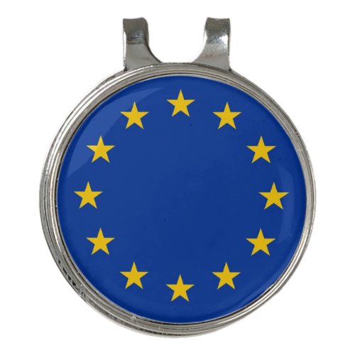 Golf Hat clip and Ball Marker European Union Flag