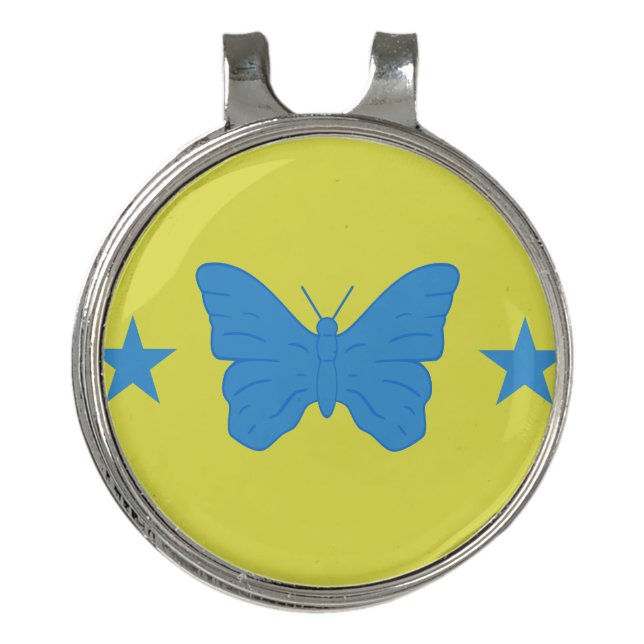 Golf Hat clip and Ball Marker Flag of Bady Bassit (Front)