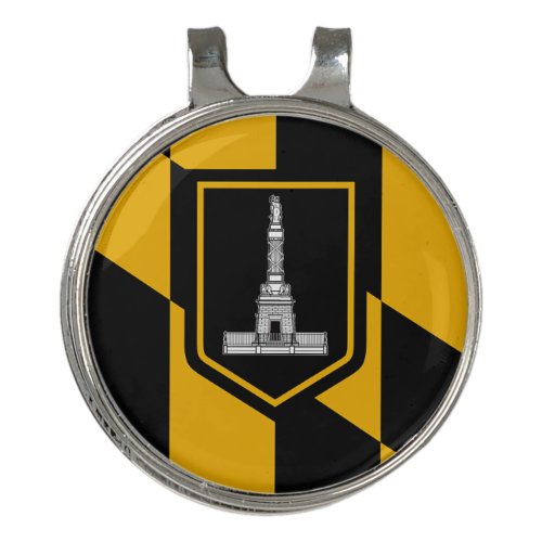 Golf Hat clip and Ball Marker Flag of Baltimore